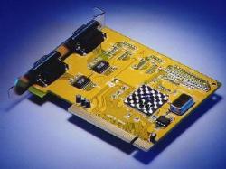 Dual serial port PCI-bus card
