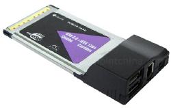 PCMCIA CardBus USB & Firewire Combo Card