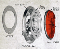 Lucas NOS L488 lamp assembly