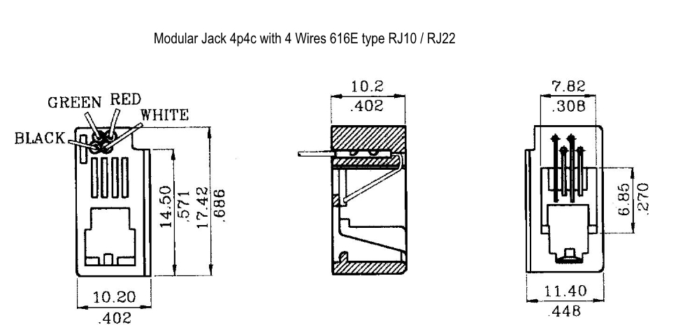 Rj 45 розетка чертеж